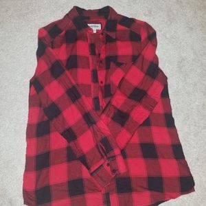 Express plaid boyfriend flannel shirt